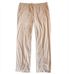 H&M Men’s Regular Fit Joggers Sweatpants Beige Terry Size L Casual Lounge Pants